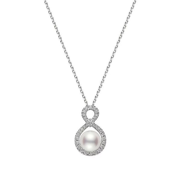 Ruyi Collection Akoya Cultured Pearl And Diamond Pedant - 1